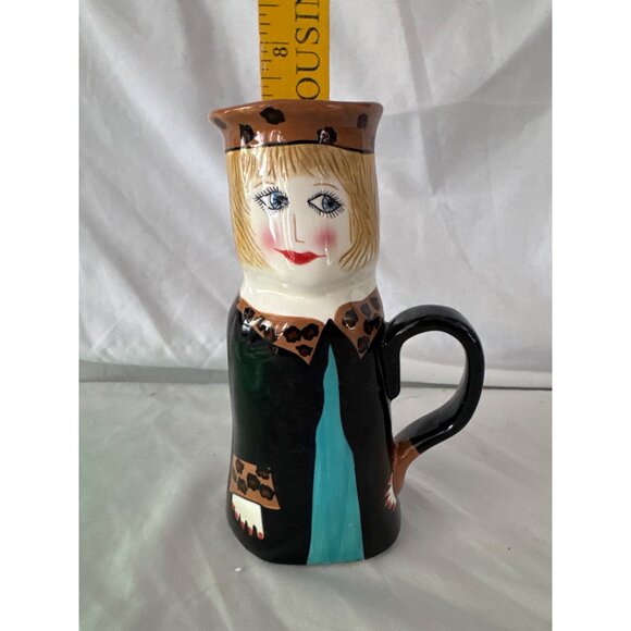 Susan Paley Ceramic Mug By Ganz Ganza Bella Casa Lucy Latte Jave Hand-Painted - Picture 5 of 6